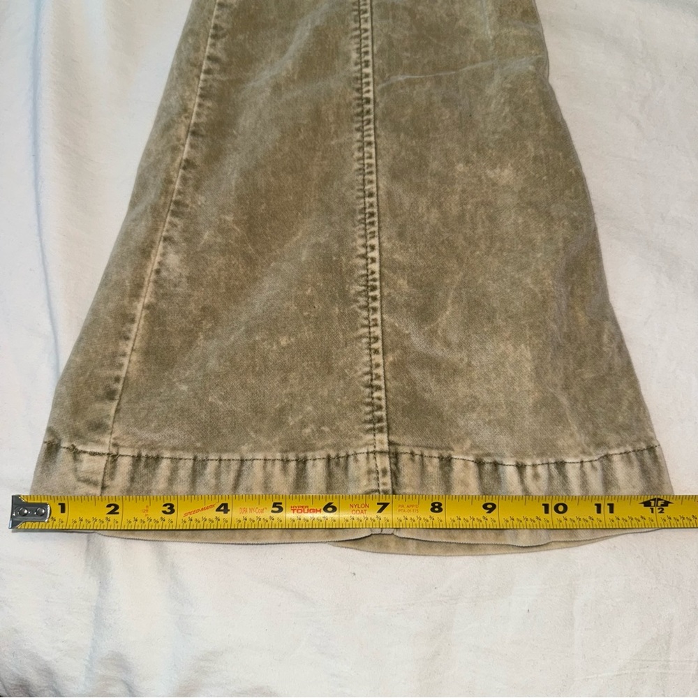NWT Free People Flare Corduroy Pants with Zipper Stretchy Size 0 - Picture 5 of 12
